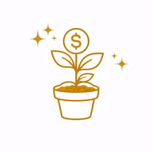 ikon növény dollárral Hozzájárulást jelent